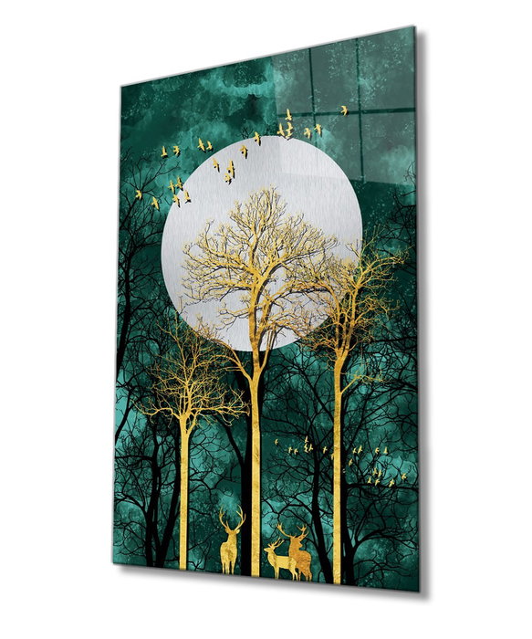 Wallity Pintura Decorativa de Vidrio Templado Multicolor 70 x 110 cm